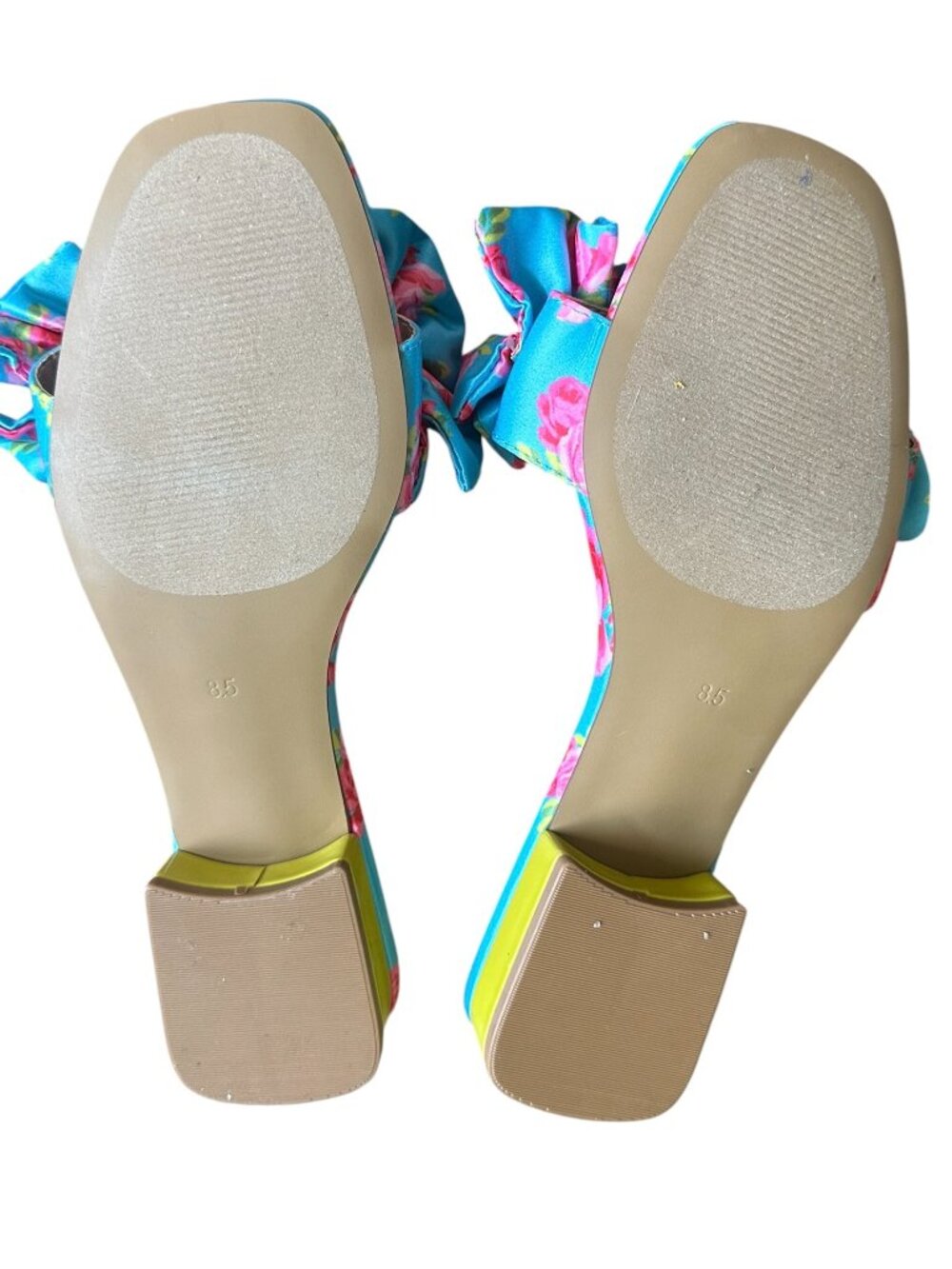BETSEY JOHNSON Women's Alivia Slip-on Sandals, Blue ROSE - size 8.5 - Picture 3 of 7
